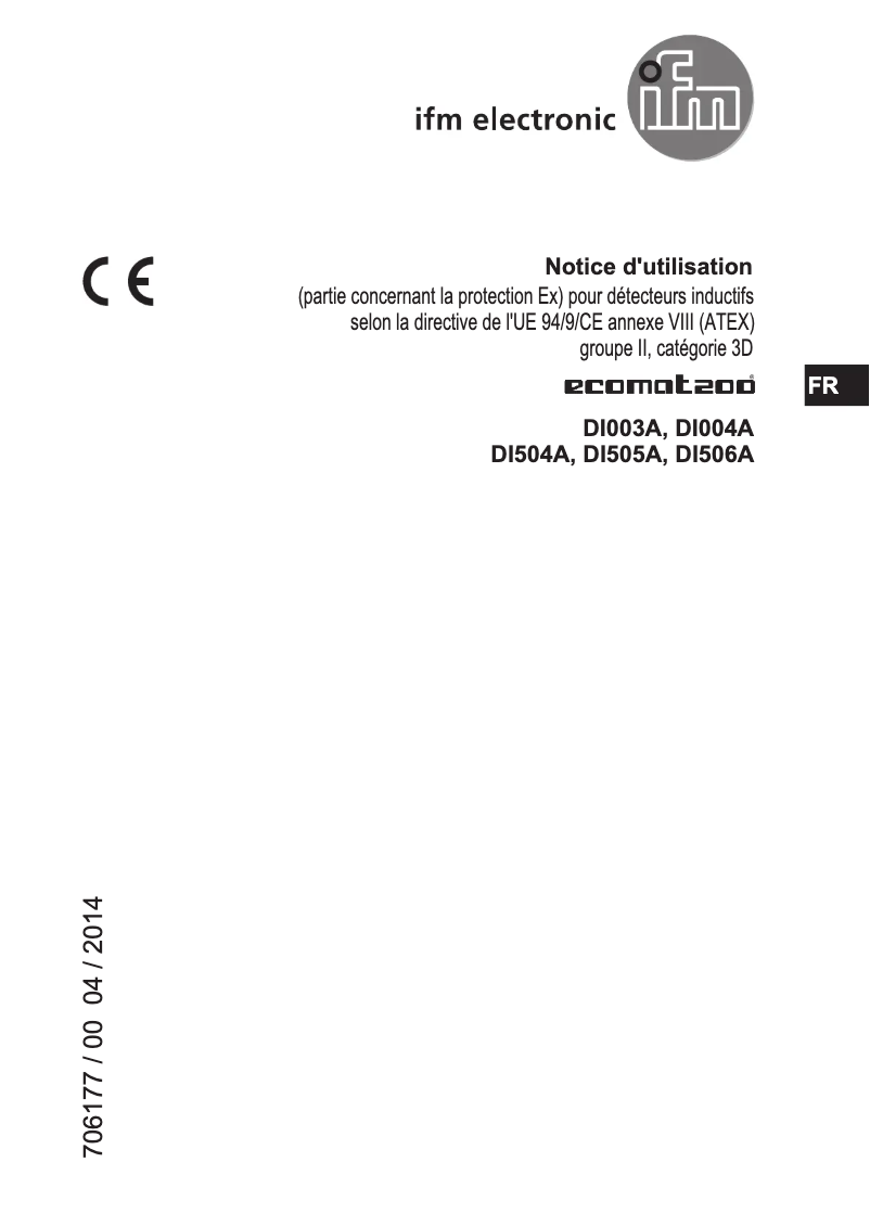 Página 1 del manual Manual de usuario IFM DI505A