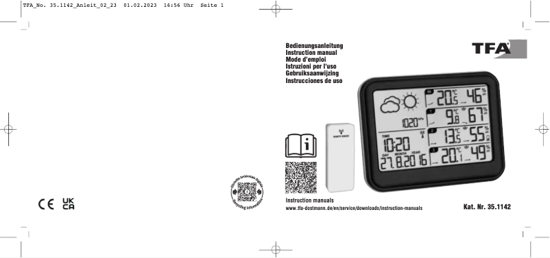 Página nº 1 - Manual de usuario TFA View 35.1142