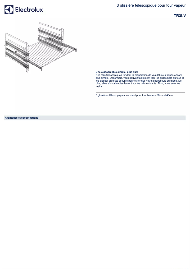 Imagen de la primera página del manual del dispositivo TR3LV