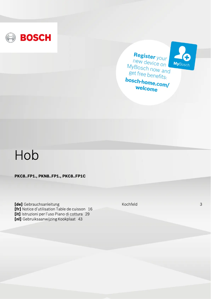 Imagen de la primera página del manual del dispositivo PKC845FP1C