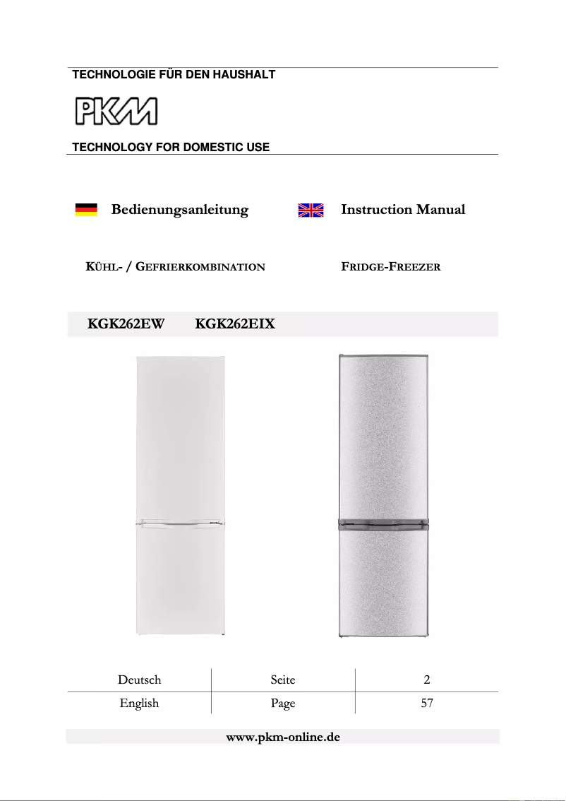 Página 1 del manual Manual de usuario PKM KGK262EIX