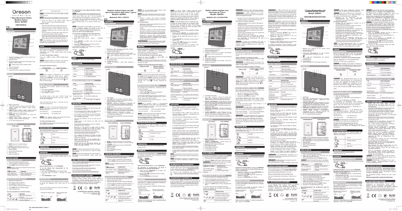 Imagen de la primera página del manual del dispositivo BAR801