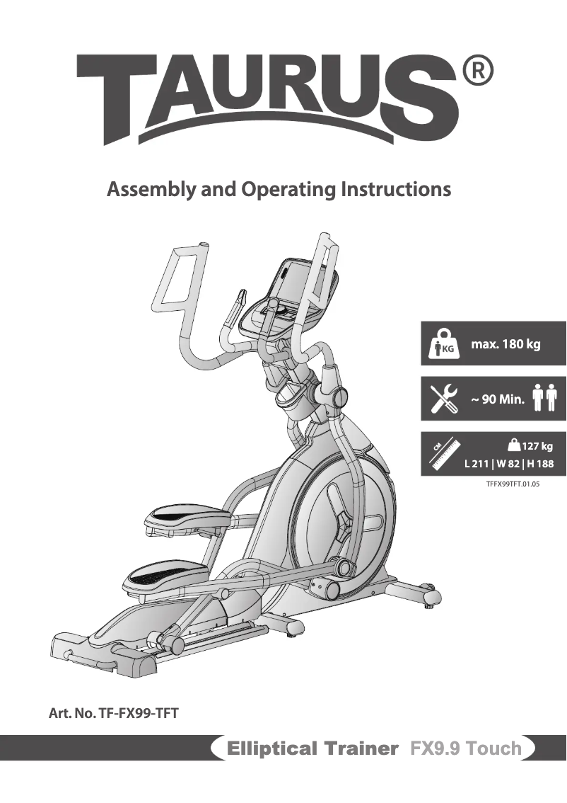 Imagen de la primera página del manual del dispositivo FX9.9 Touch