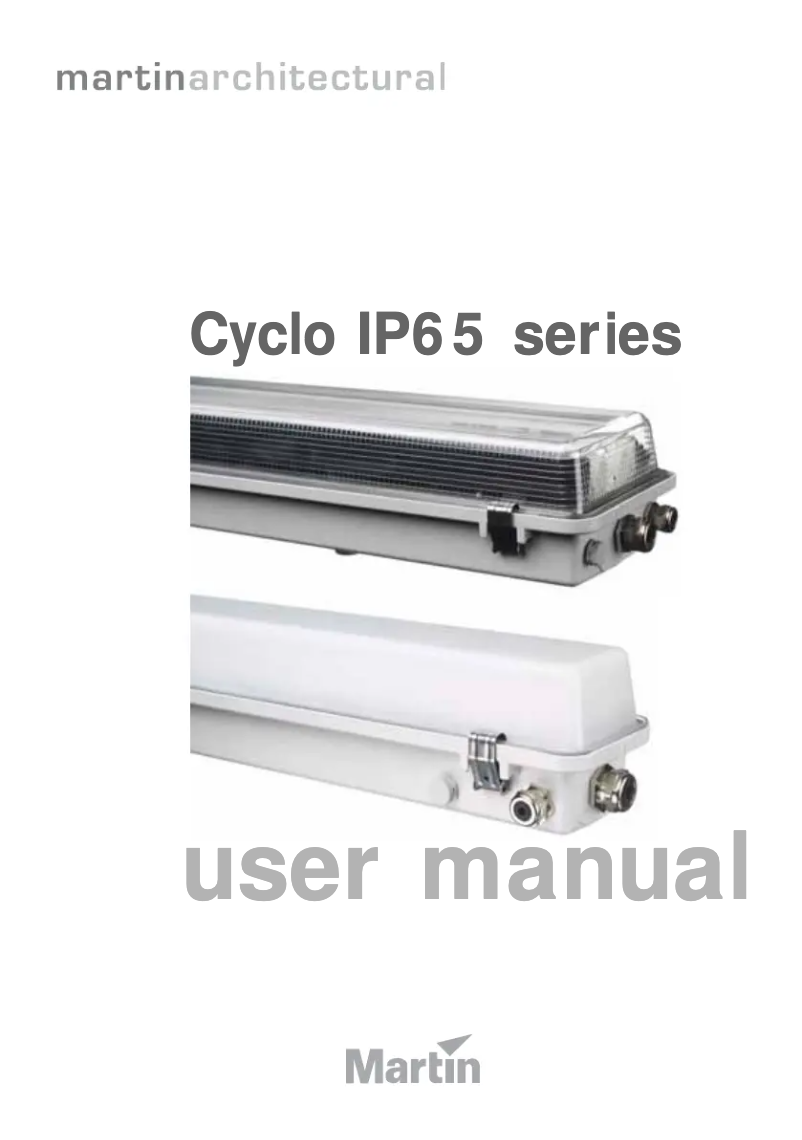 Página 1 del manual Manual de usuario Martin Cyclo IP65 Series