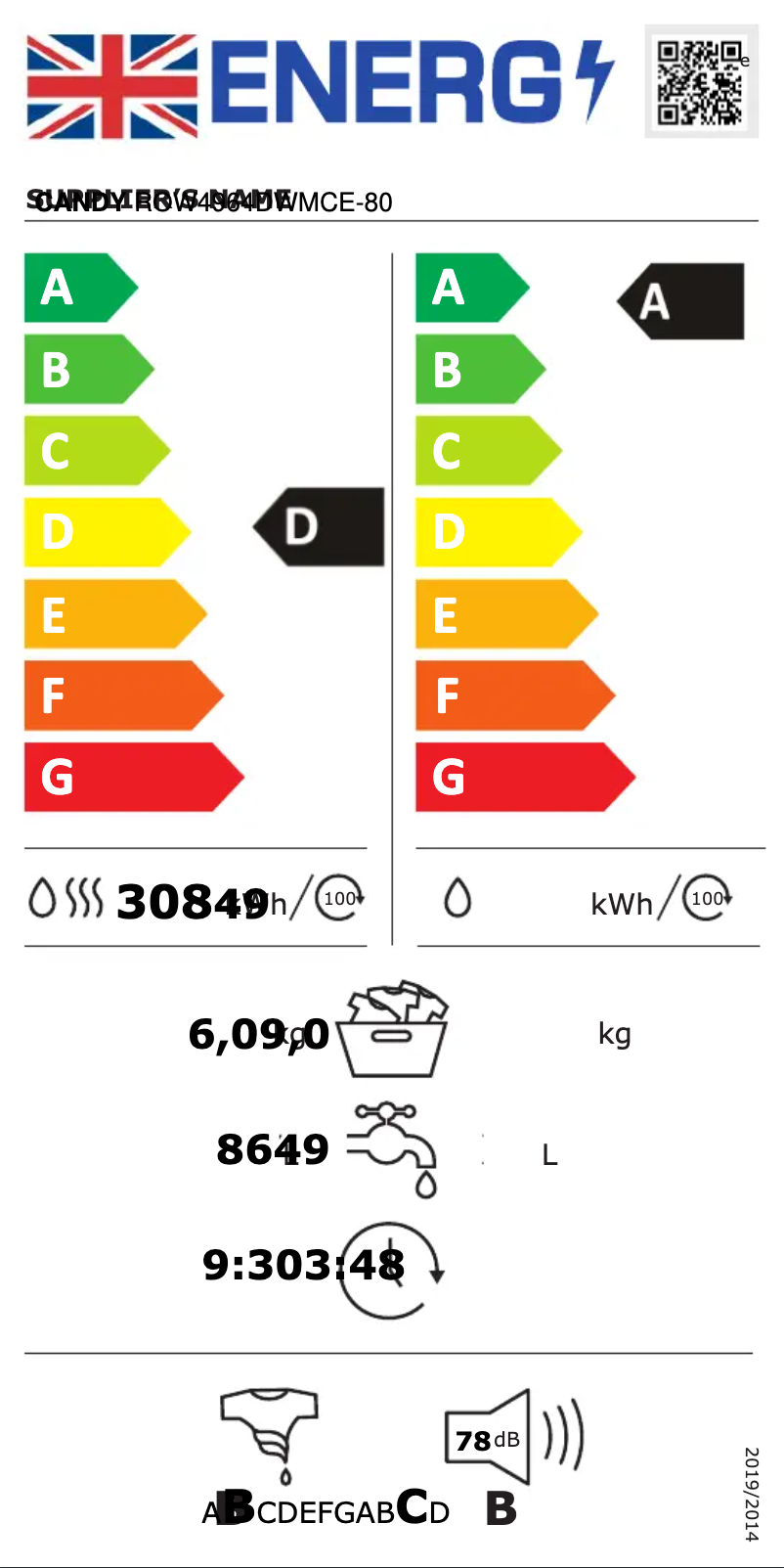 Imagen de la primera página del manual del dispositivo ROW4964DWMCE-80