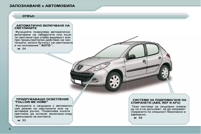 Página 1 del manual Manual de usuario Peugeot 206 (2010)