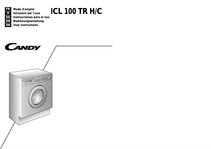 Página 1 del manual Manual de usuario Candy ICL 100