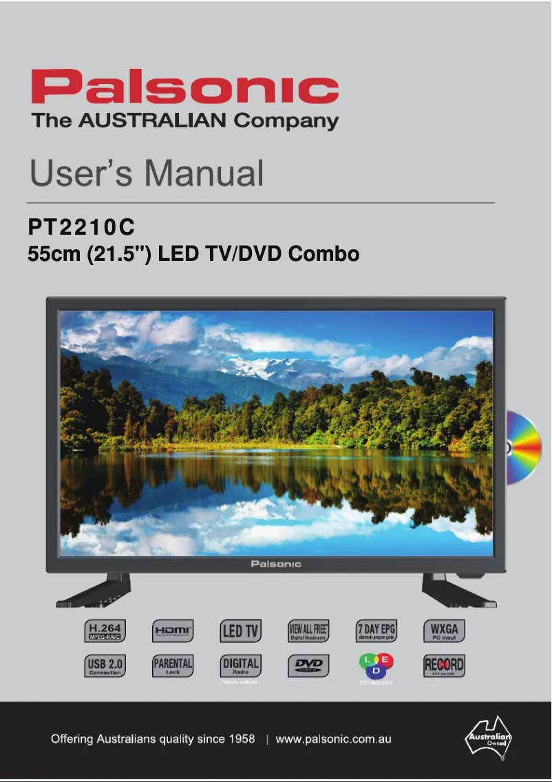 Página nº 1 - Manual de usuario Palsonic PT2210C