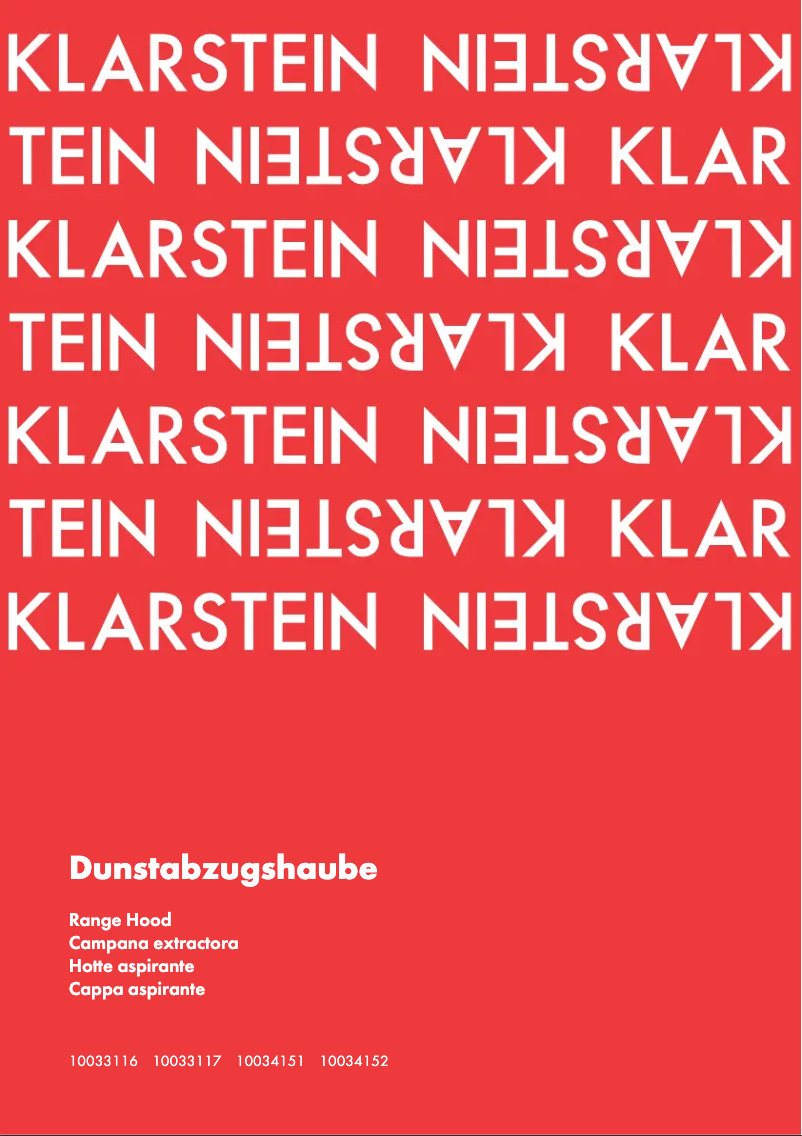 Página 1 del manual Manual de usuario Klarstein 10034152