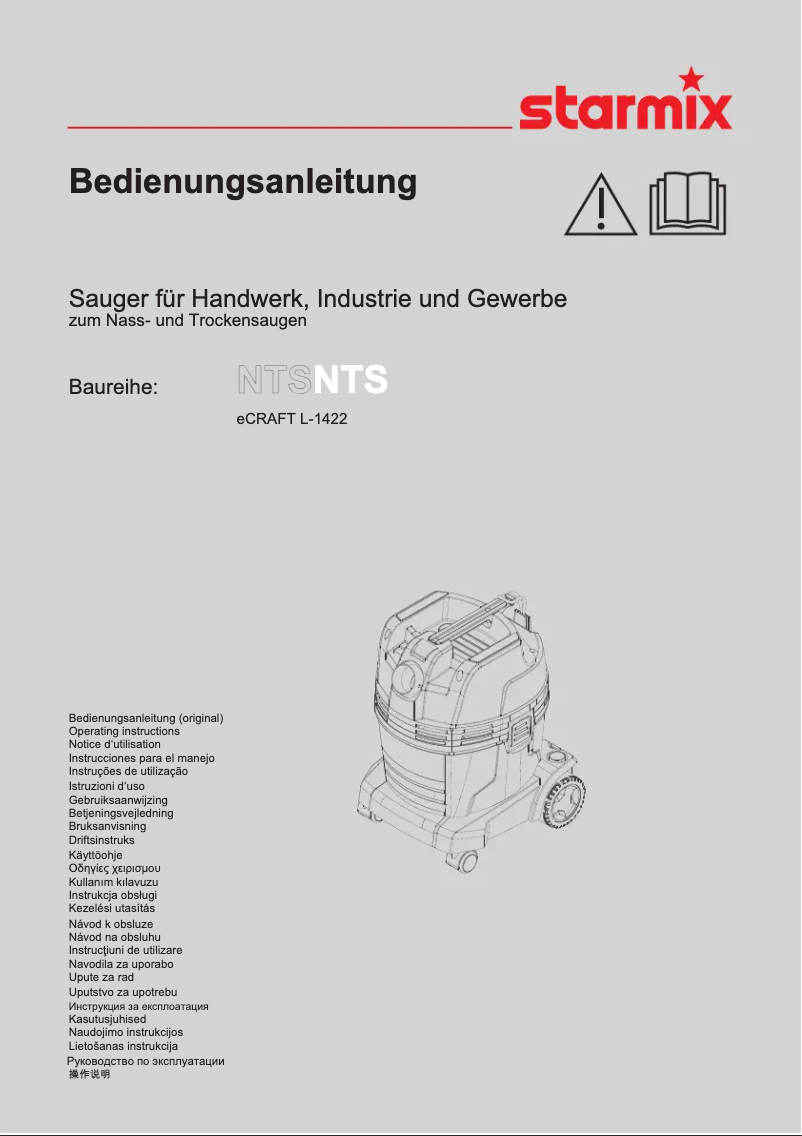 Imagen de la primera página del manual del dispositivo eCraft L 1422