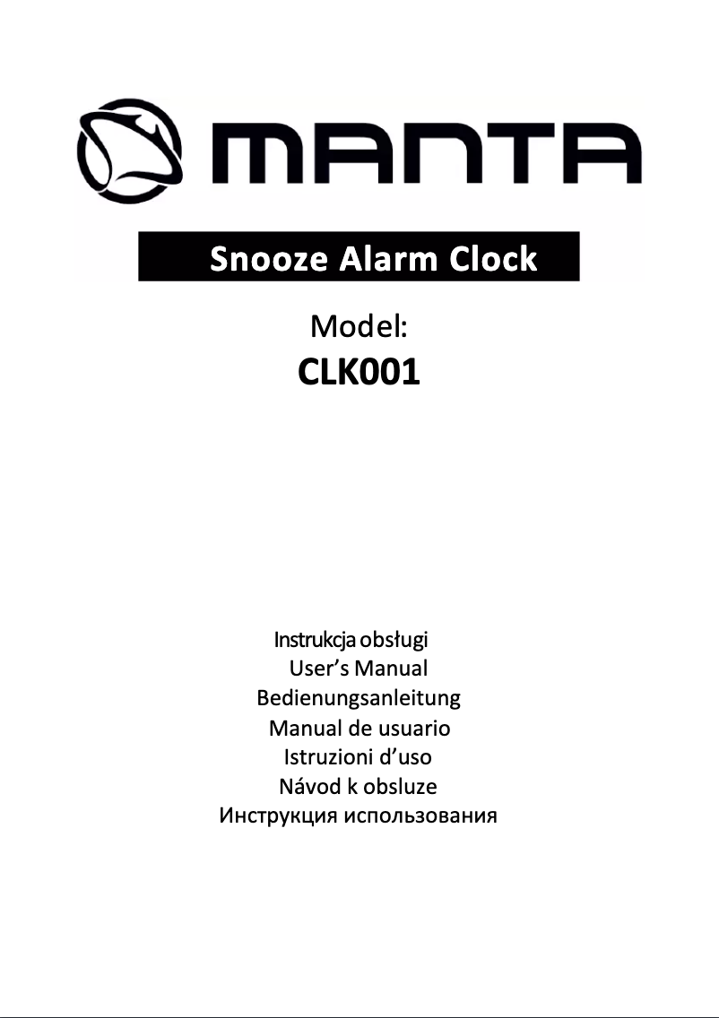 Página 1 del manual Manual de usuario Manta CLK001