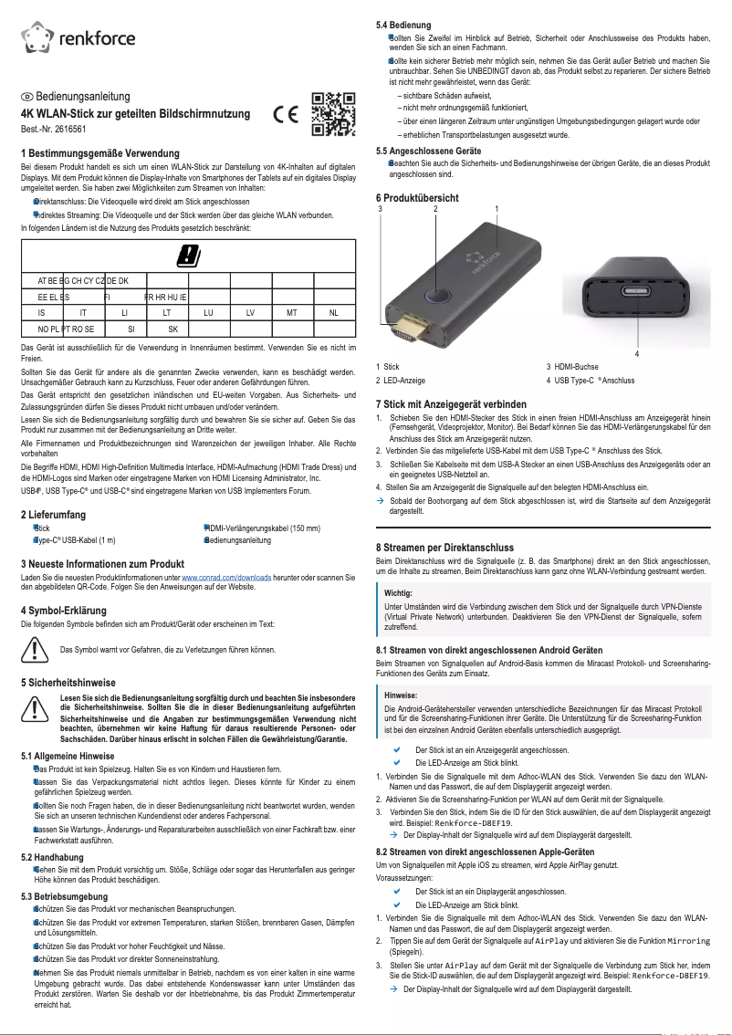 Imagen de la primera página del manual del dispositivo RF-SSD-300