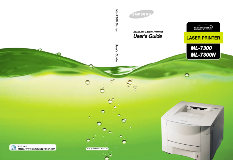 Imagen de la primera página del manual del dispositivo ML-7300AG