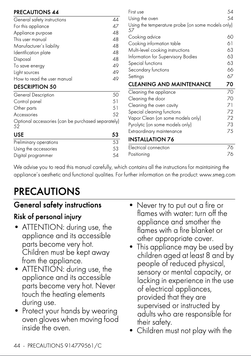 Imagen de la primera página del manual del dispositivo SO6102TS