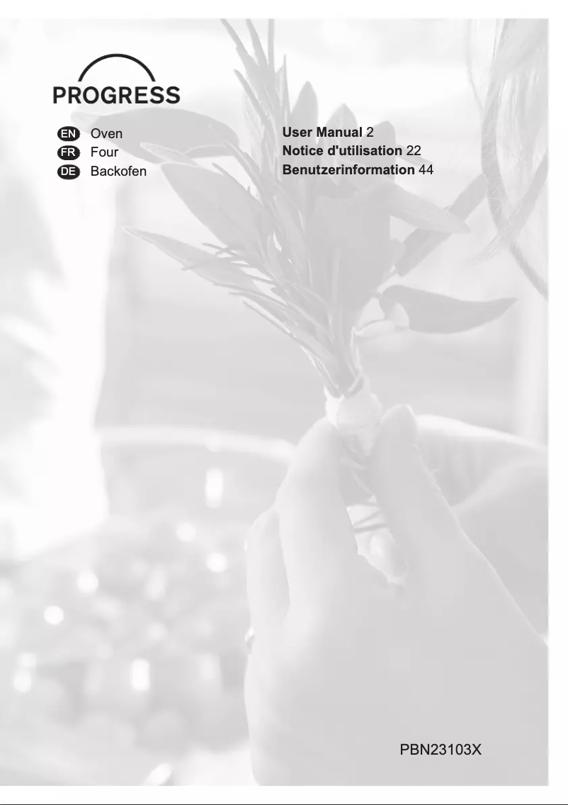 Imagen de la primera página del manual del dispositivo PBN23103X