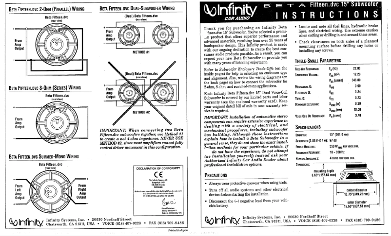 Imagen de la primera página del manual del dispositivo Beta 15