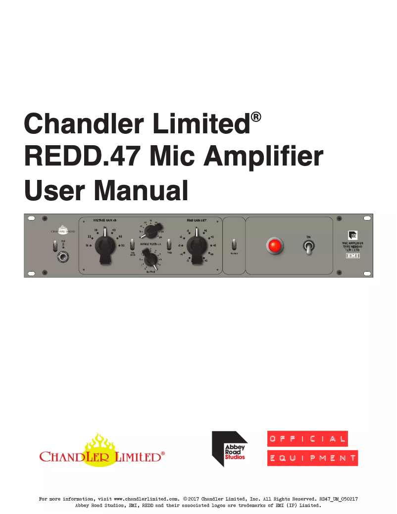 Imagen de la primera página del manual del dispositivo REDD.47