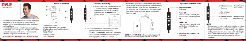 Página 1 del manual Manual de usuario Pyle PSWPHP43