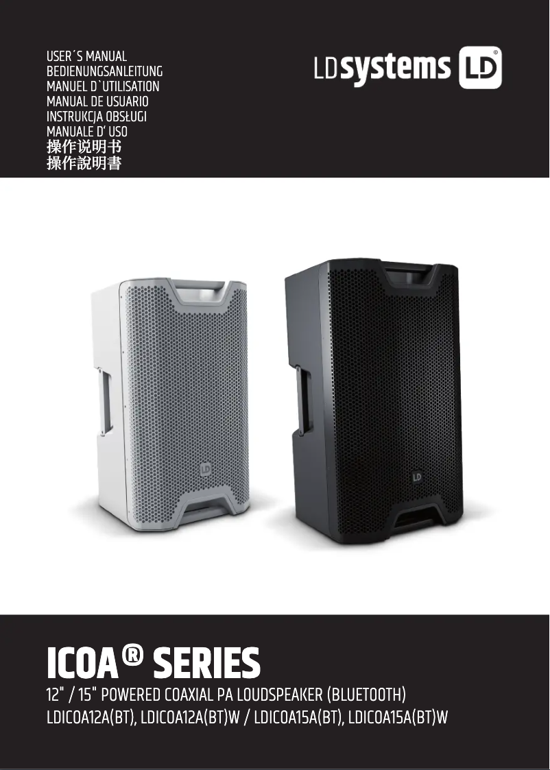 Imagen de la primera página del manual del dispositivo ICOA 12 A W