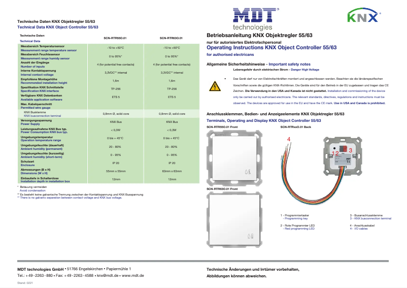 Página nº 1 - Manual de usuario MDT SCN-RTR63O.01