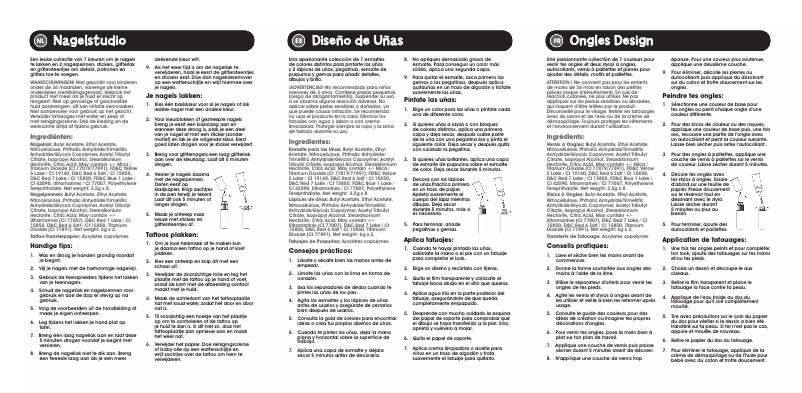 Página 1 del manual Manual de usuario Jumbo Nail Designer Kit