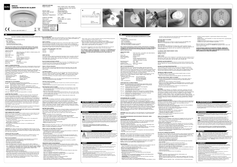 Página 1 del manual Manual de usuario Elro RM335