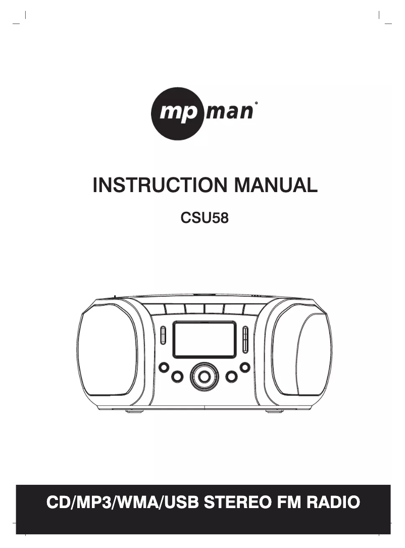 Página 1 del manual Manual de usuario Mpman CSU58