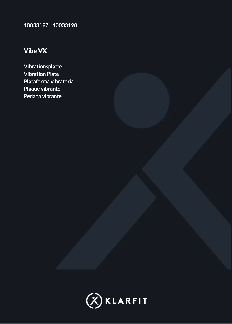 Página 1 del manual Manual de usuario Klarfit Vibe VX