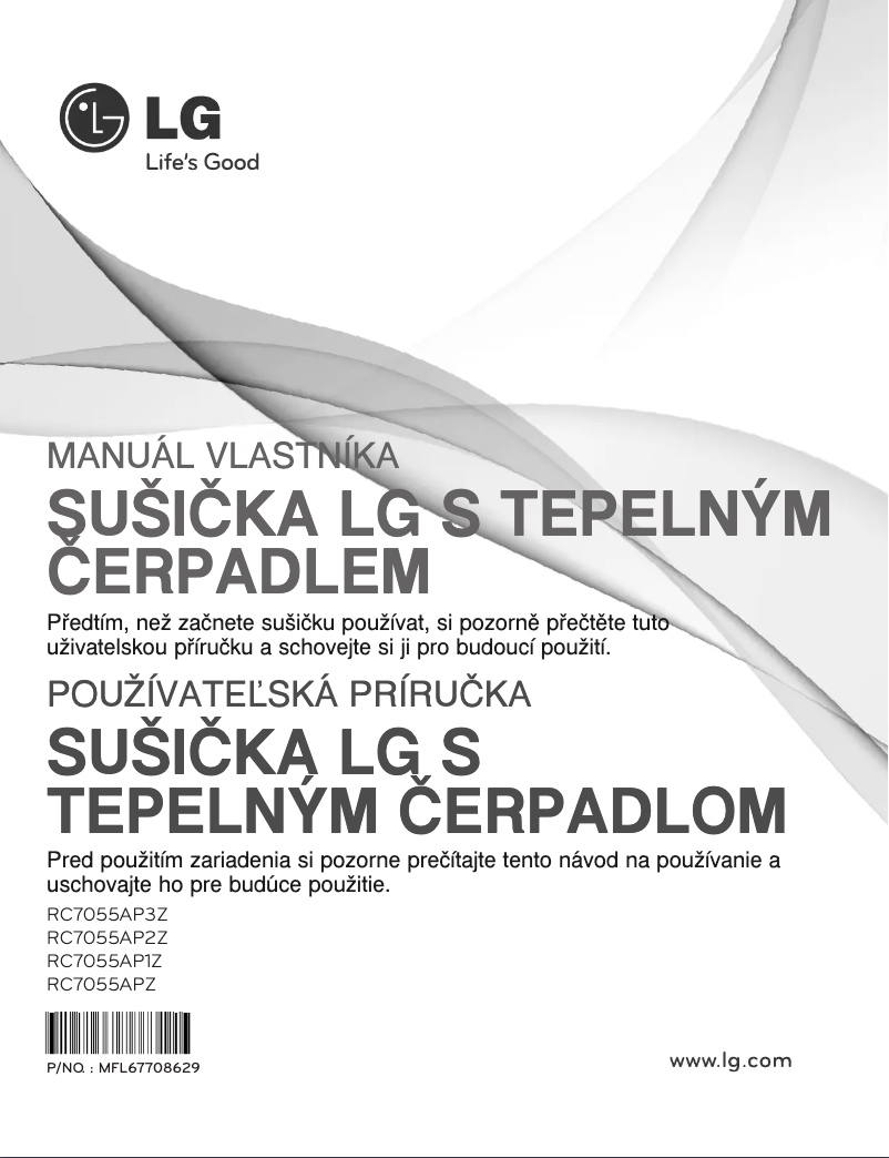 Imagen de la primera página del manual del dispositivo RC7055AP3Z