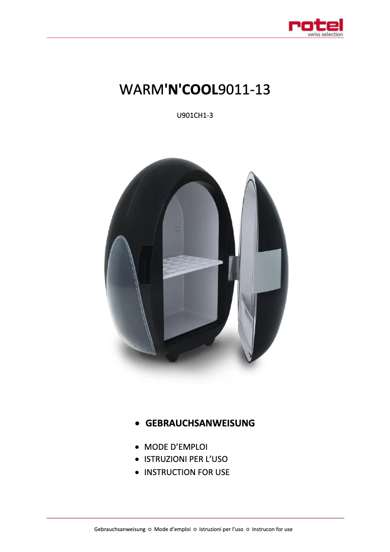 Imagen de la primera página del manual del dispositivo Warm'N'Cool 9012