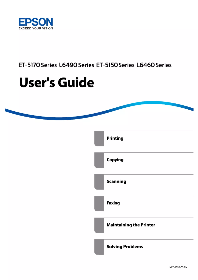 Imagen de la primera página del manual del dispositivo EcoTank L6468