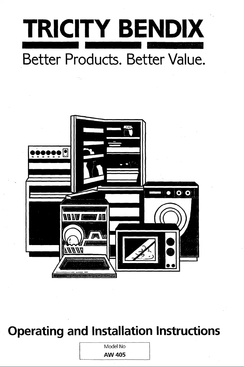 Imagen de la primera página del manual del dispositivo AW 405