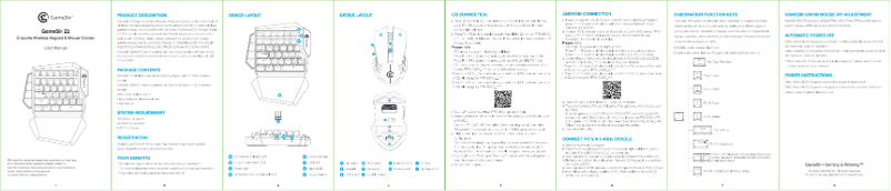 Página 1 del manual Manual de usuario Gamesir Z2