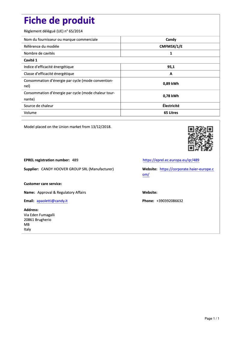 Imagen de la primera página del manual del dispositivo CMFM5X/1/E