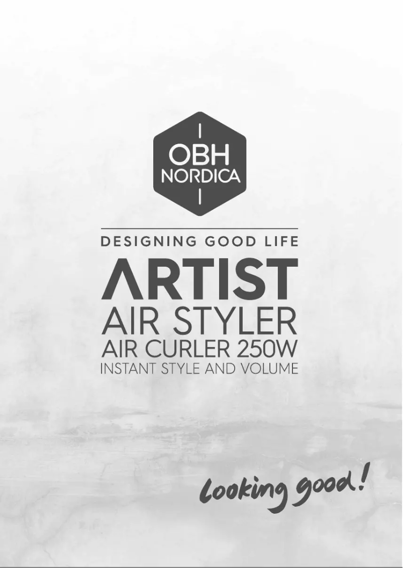 Página 1 del manual Manual de usuario OBH Nordica Artist Air Curler 250W 3541