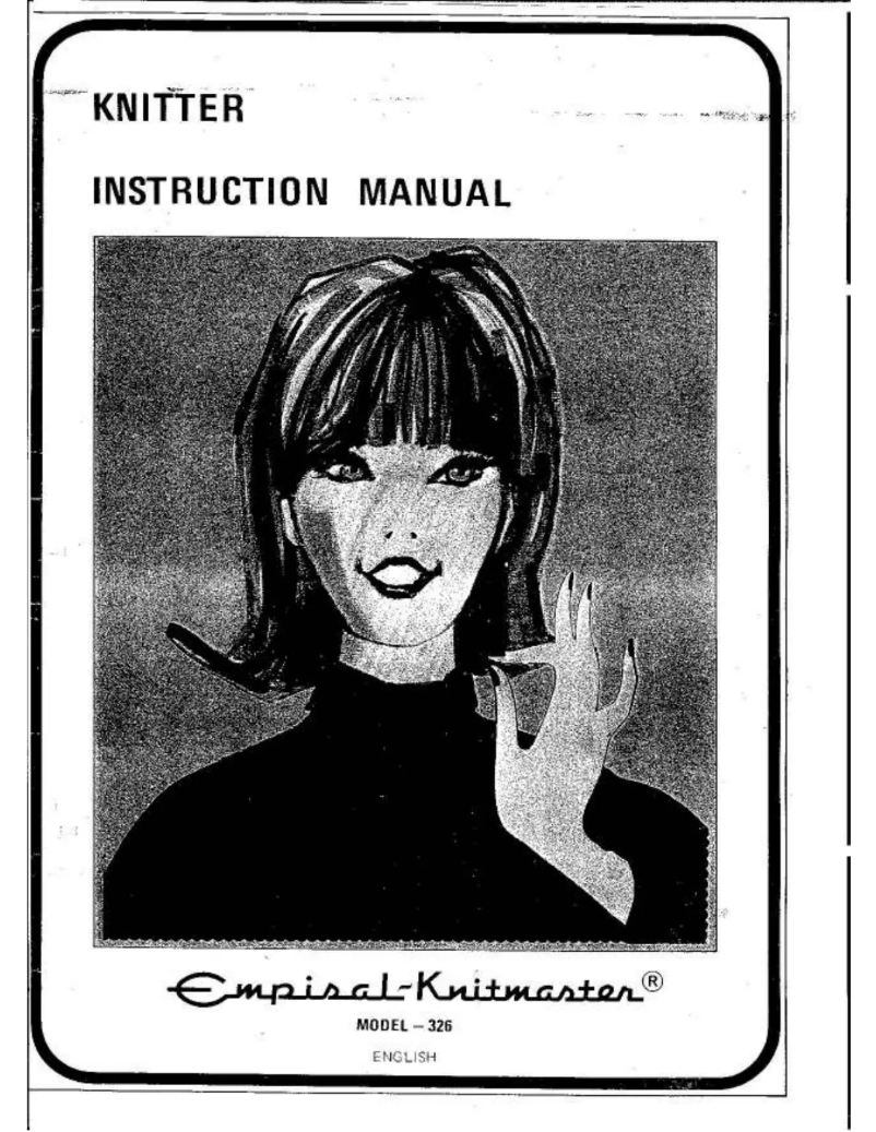 Imagen de la primera página del manual del dispositivo Knitmaster 325