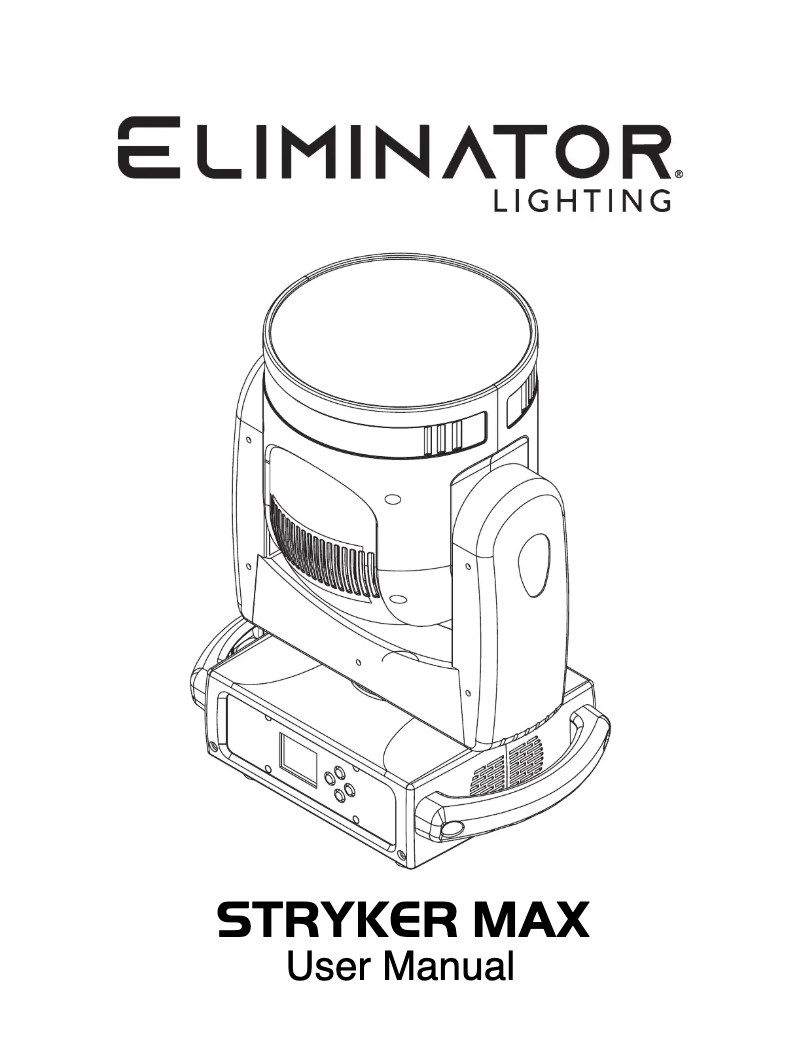 Página 1 del manual Manual de usuario Eliminator Lighting Stryker Max