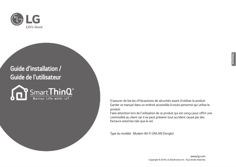 Página nº 1 - Manual de usuario LG PWFMDD200