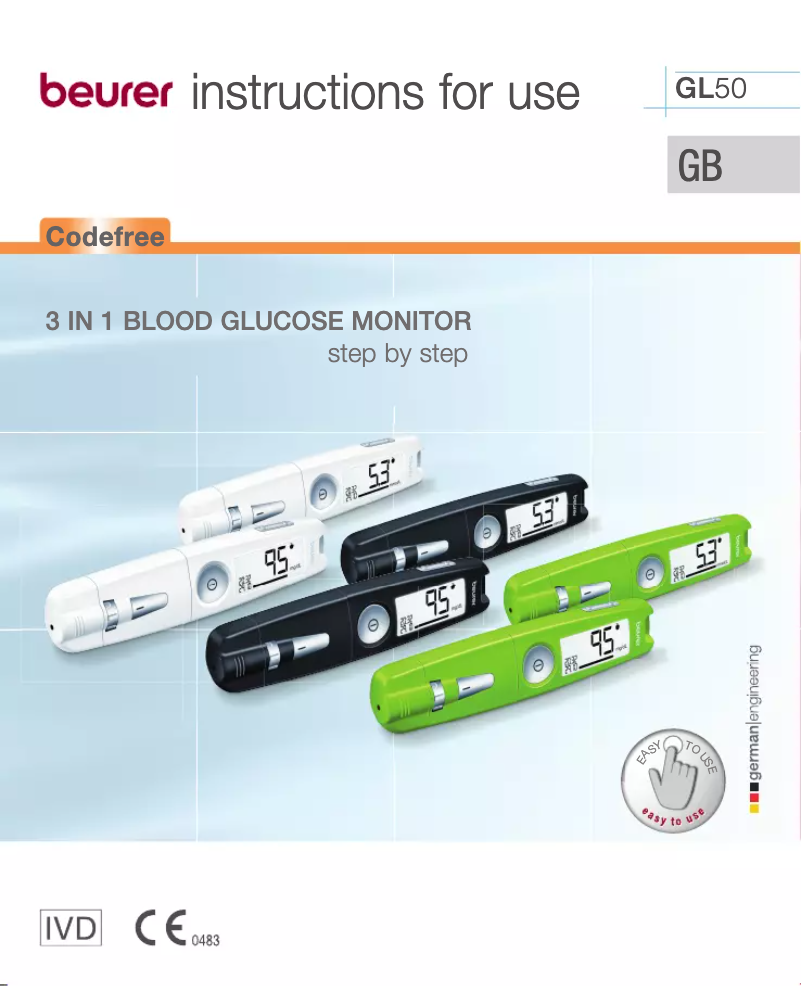 Página 1 del manual Manual de uso y mantenimiento Beurer GL50