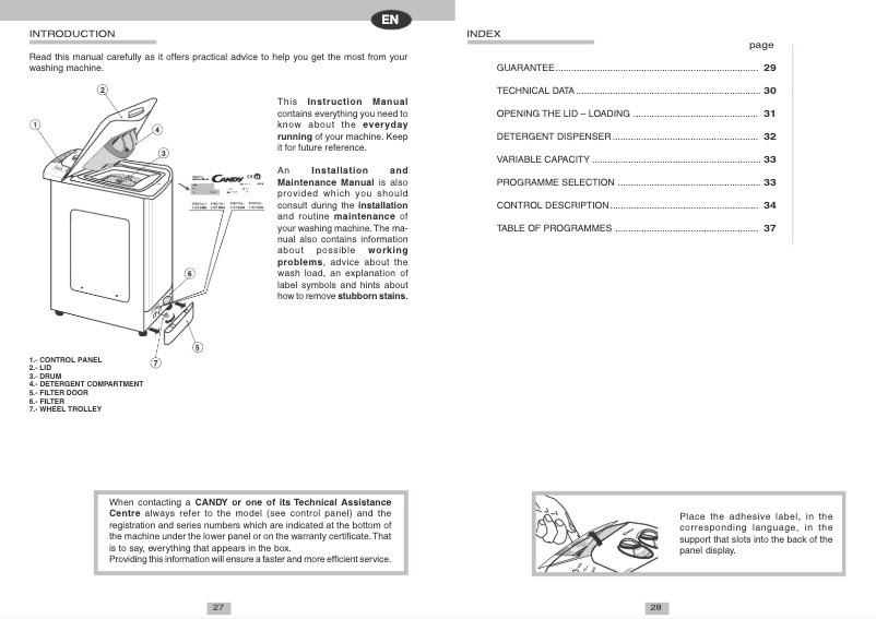 Imagen de la primera página del manual del dispositivo LB CTT65T ES