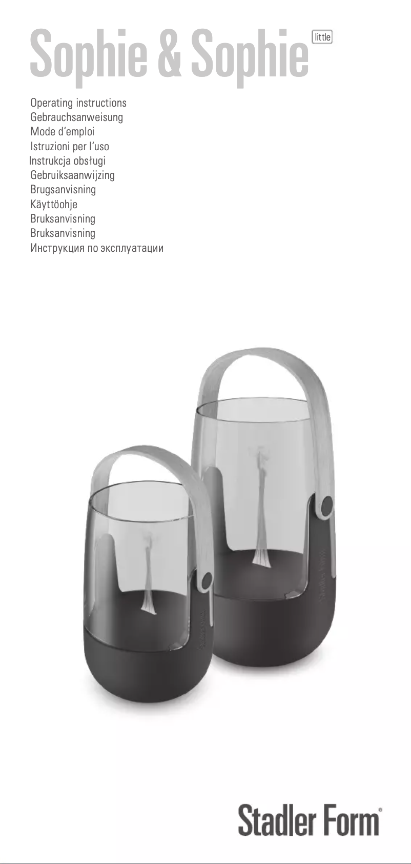 Imagen de la primera página del manual del dispositivo Sophie little