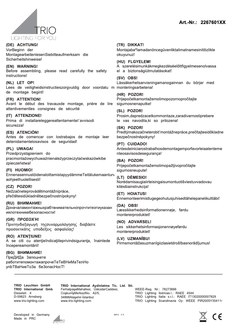 Imagen de la primera página del manual del dispositivo Juba 226760142