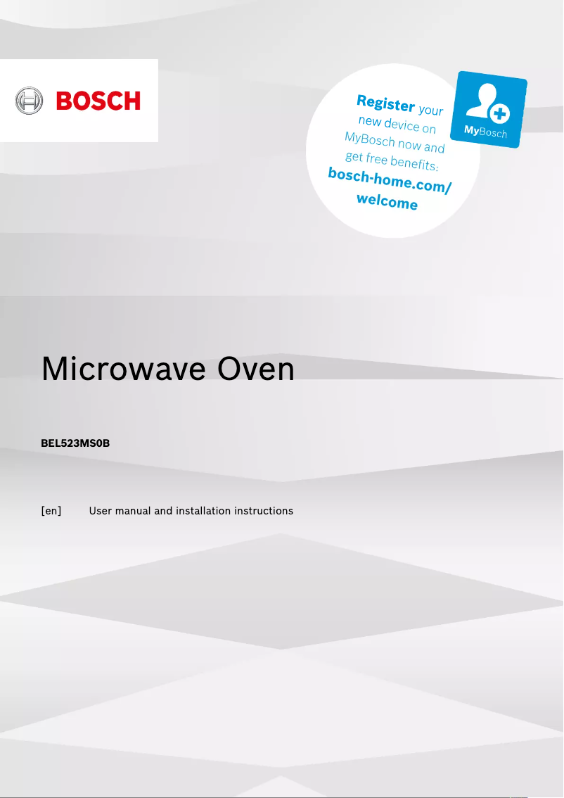 Página 1 del manual Manual de usuario Bosch Serie 4 BEL523MS0B
