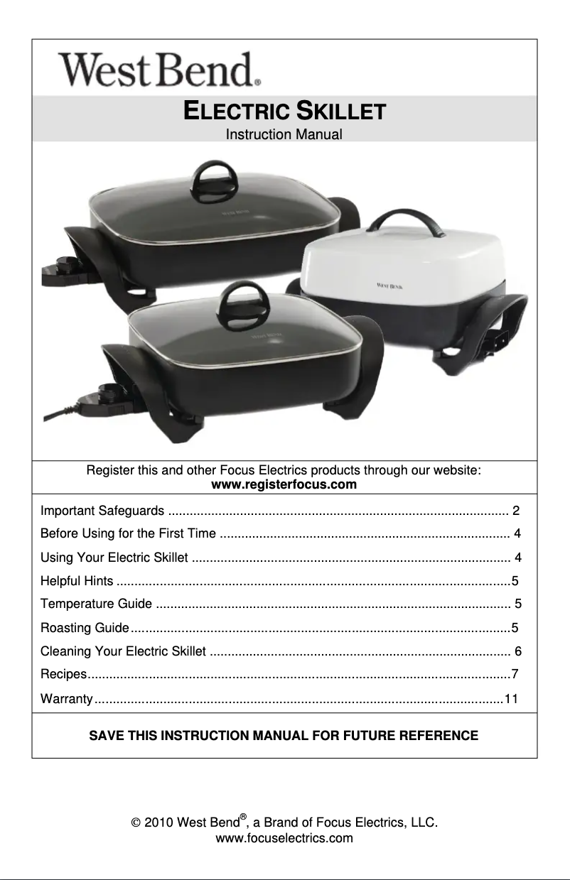 Imagen de la primera página del manual del dispositivo 72213