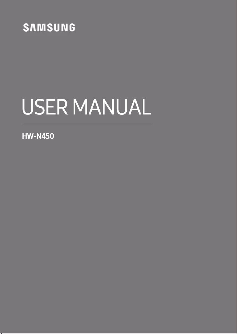 Imagen de la primera página del manual del dispositivo HW-N450