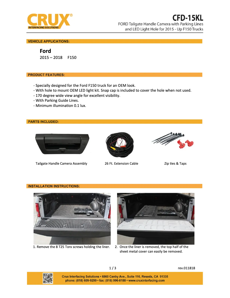 Imagen de la primera página del manual del dispositivo CFD-15KL