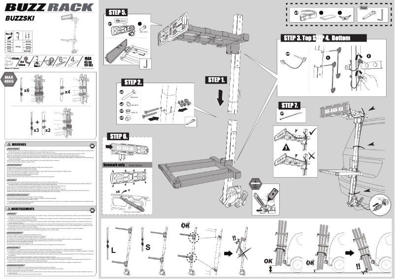 Página 1 del manual Manual de usuario Buzz Rack Buzzski