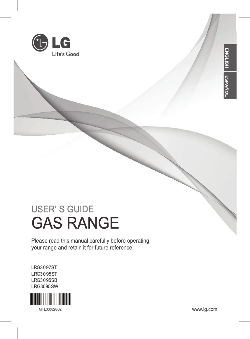 Imagen de la primera página del manual del dispositivo LRG3095SW