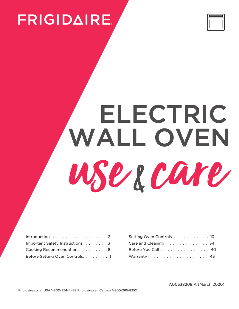 Imagen de la primera página del manual del dispositivo FGEW3069UF