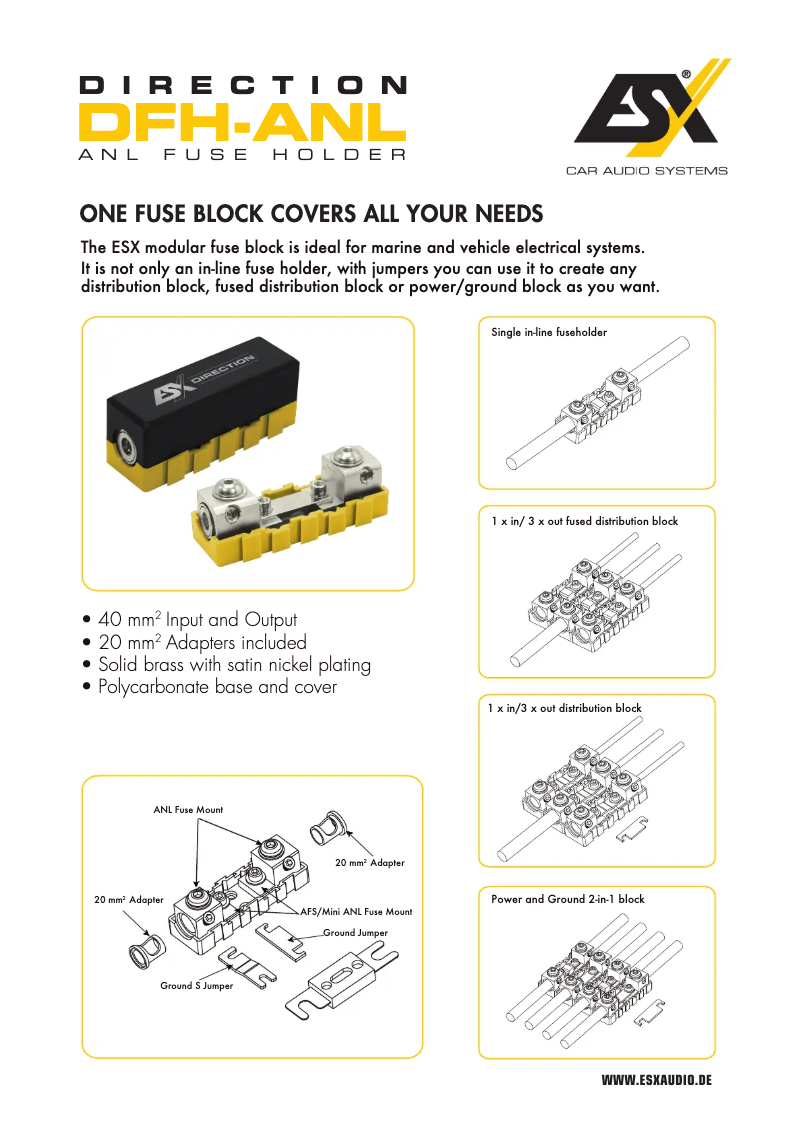 Página 1 del manual Manual de usuario ESX DFH-ANL